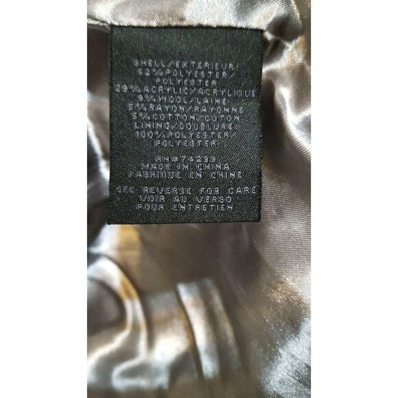 Steve Madden Womens Fall Wool Blend MIDI Coat Med Retail $200 - Picture 8 of 9